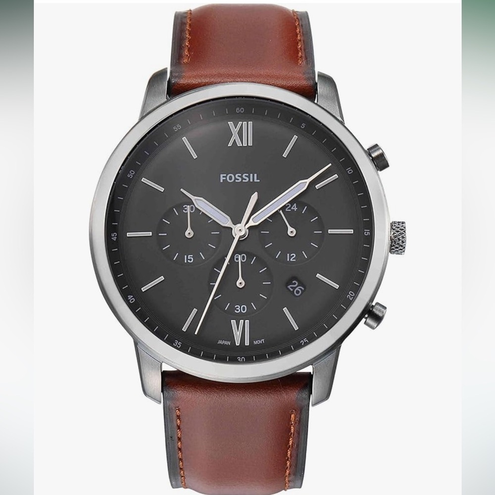 Fossil Neutra Men's Chronograph Watch - Genuine Leather Band